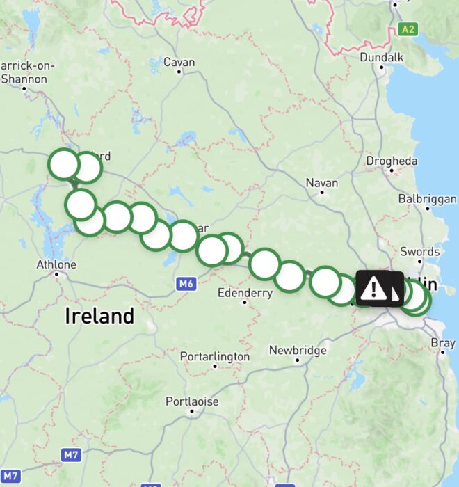 Map of Royal Canal Greenway