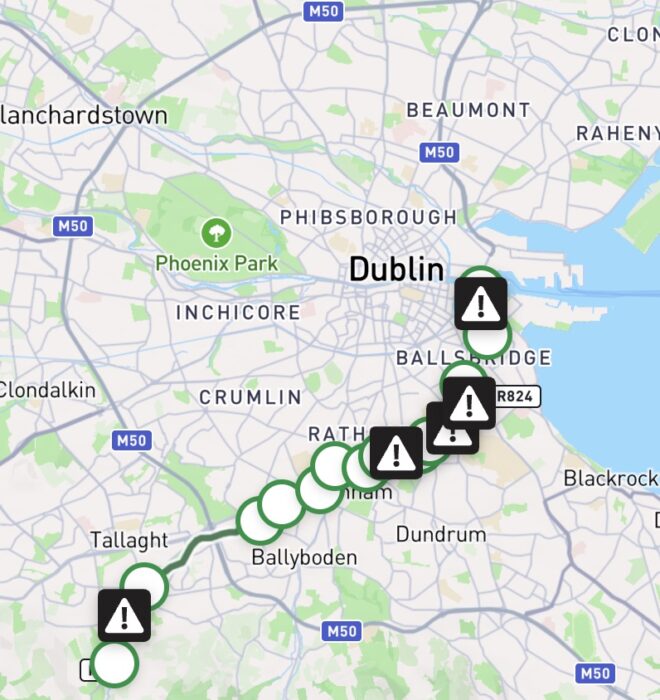 Map of Dodder Greenway